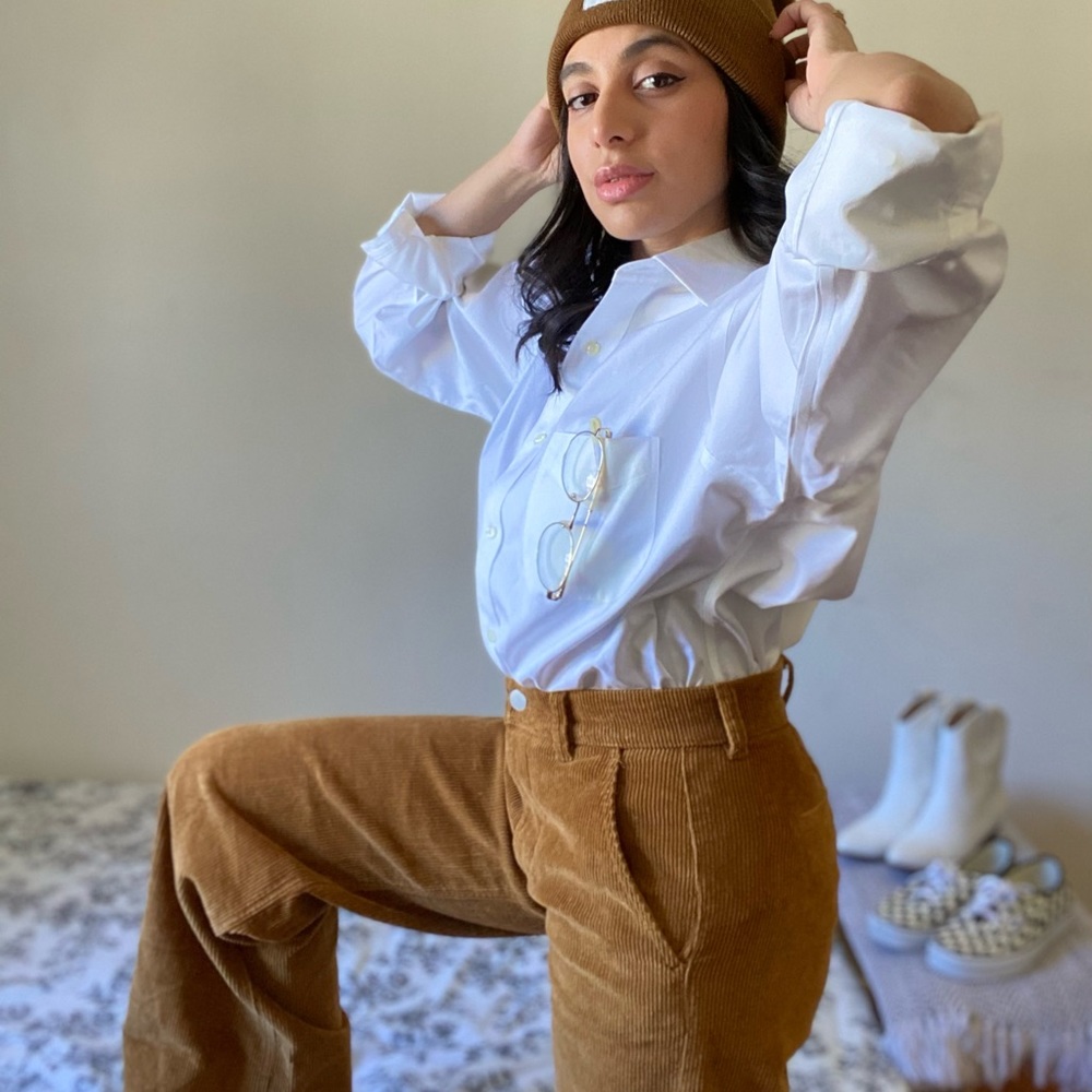 OVERSIZED BROOKS BROTHERS BUTTON UP